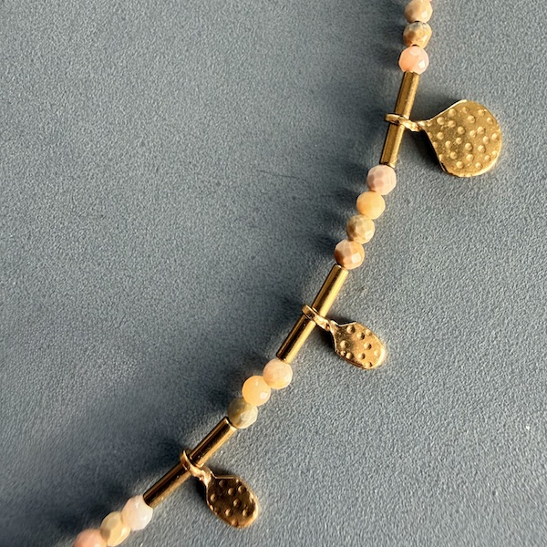 Jonc NUMPA 40 cm en agate pastel-2