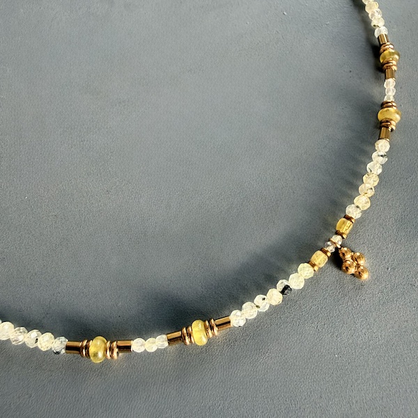 Ras du cou TOPA 42 cm en préhnite-1