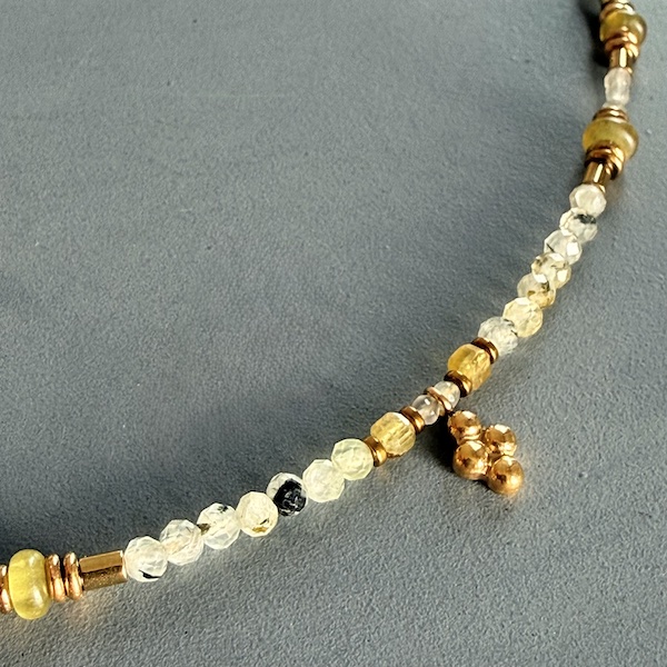 Ras du cou TOPA 42 cm en préhnite-2