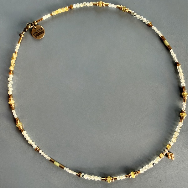 Ras du cou TOPA 42 cm en préhnite