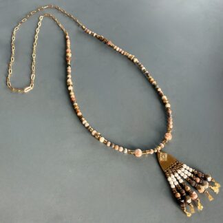 Sautoir NAPYUKA 92 cm en agate pastel-2