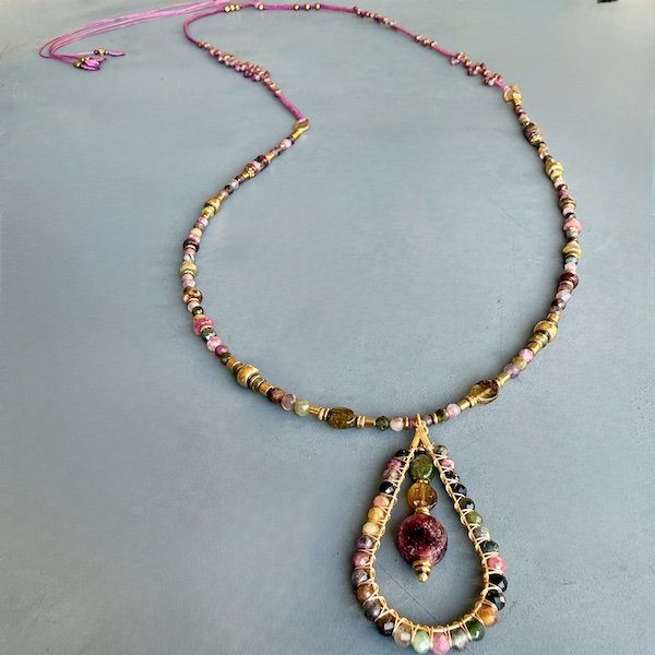 Sautoir NAPYUKA 92 cm en tourmaline-5