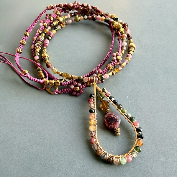 Sautoir NAPYUKA 92 cm en tourmaline-7