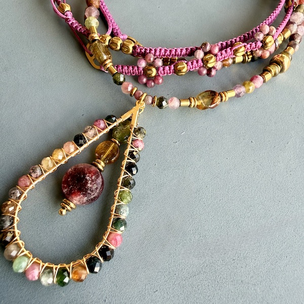 Sautoir NAPYUKA 92 cm en tourmaline-8