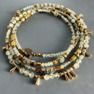 Sautoir TANKA 109 cm en préhnite