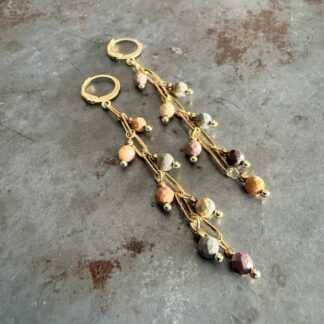 Boucles d'oreilles OWI 1151 en agate pastel-2