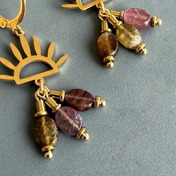 Boucles d'oreilles OWI 1154 en tourmaline-1