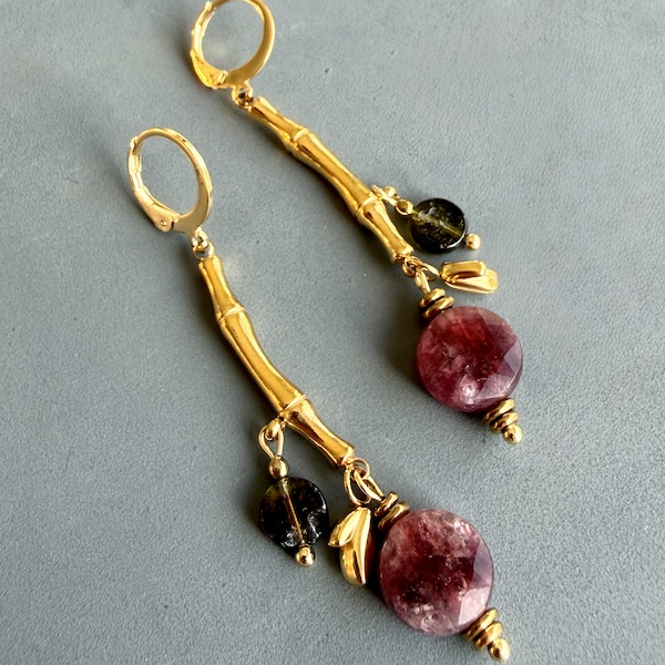 Boucles d'oreilles OWI 1155 en tourmaline