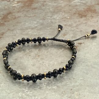 Bracelet macramé en spinelle
